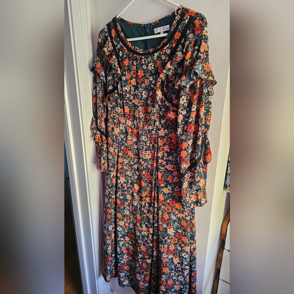 Ivy City Co Floral Long Sleeve Dress